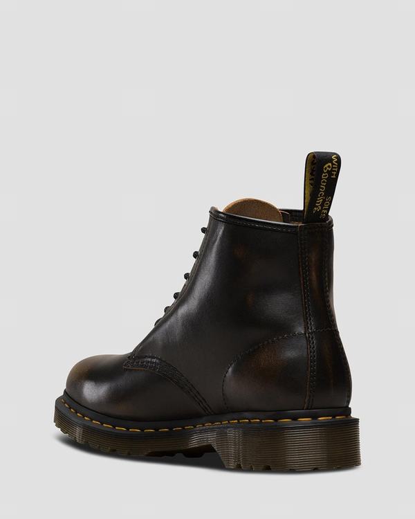 Dr Martens Dámské Kotníkové Boty 101 Vintage Smooth Hnědé, CZ-687319